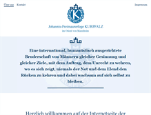 Tablet Screenshot of freimaurerloge-kurpfalz.de